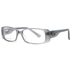 Gucci Eyeglasses Women's Rectangle GG3050 U9E Grey Azure 50mm New with hard case